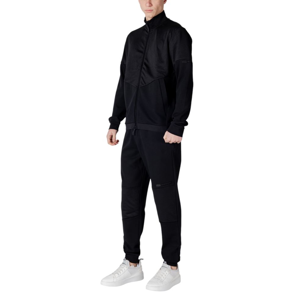 Armani EA7 Emporio Black Cotton Sweatsuit