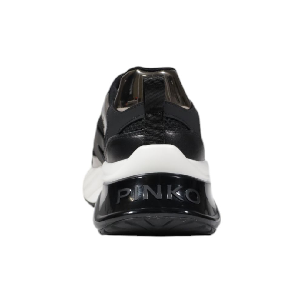 Pinko Black Leather Sneaker