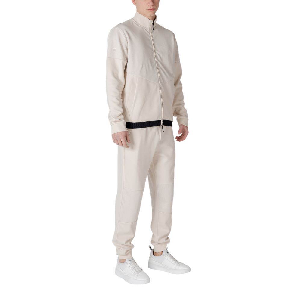 Armani EA7 Emporio Beige Cotton Sweatsuit