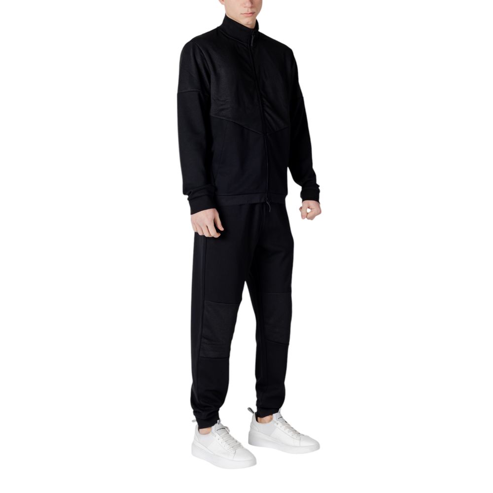 Armani EA7 Emporio Black Cotton Sweatsuit