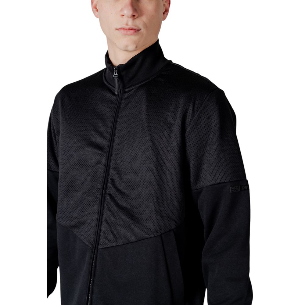 Armani EA7 Emporio Black Cotton Sweatsuit