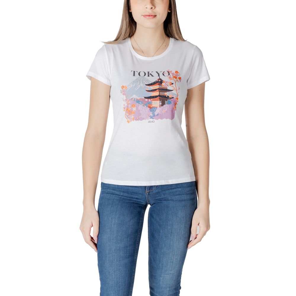 LIU JO White Cotton T-Shirt