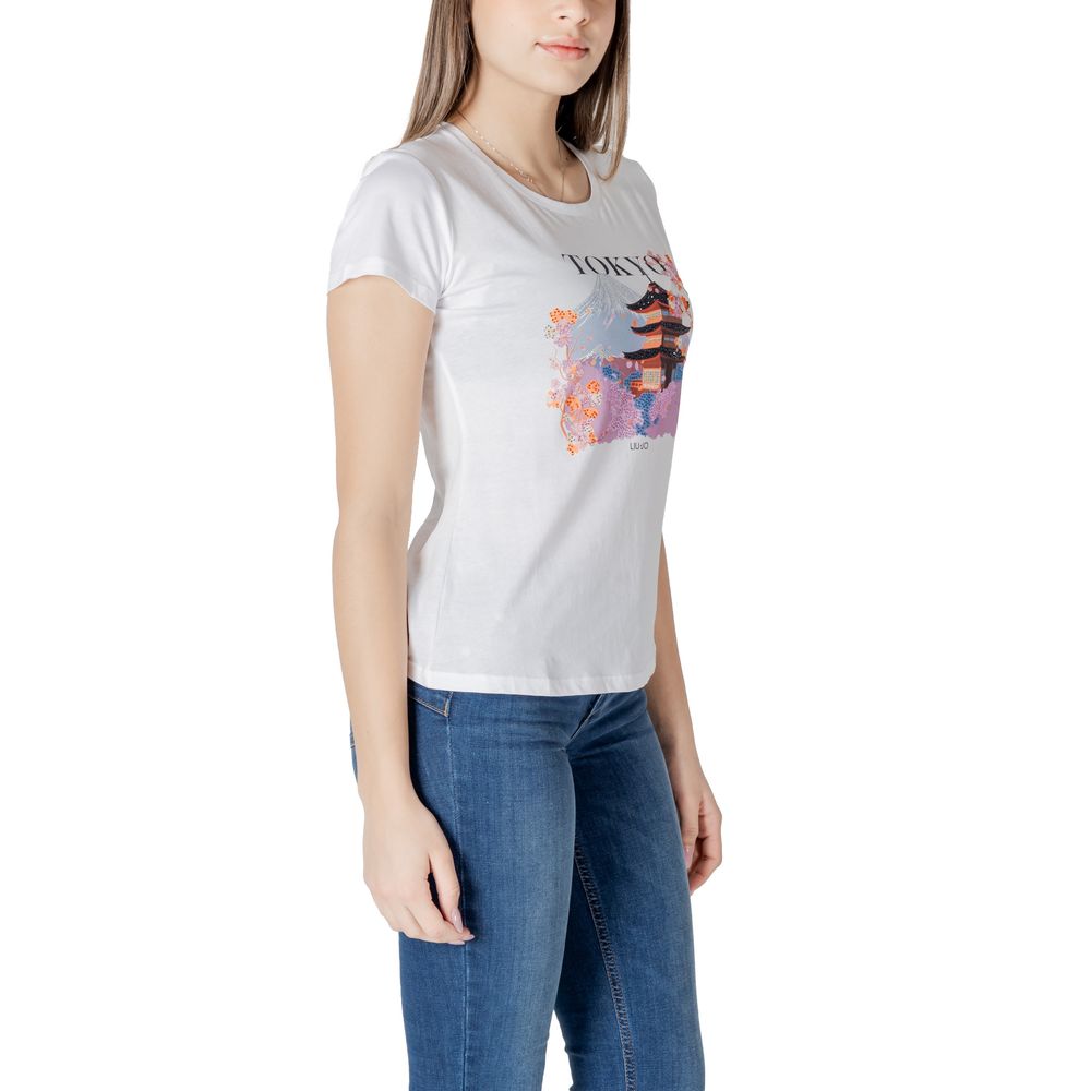LIU JO White Cotton T-Shirt