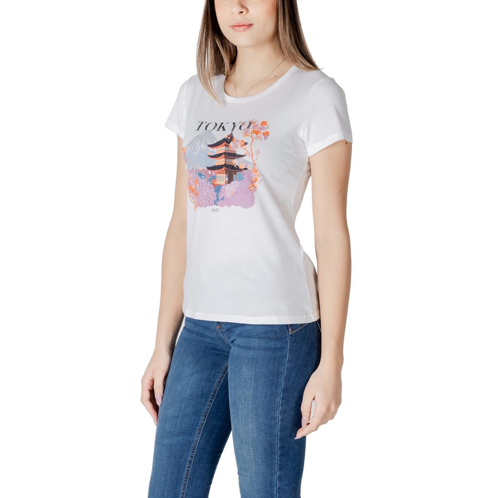 LIU JO White Cotton T-Shirt
