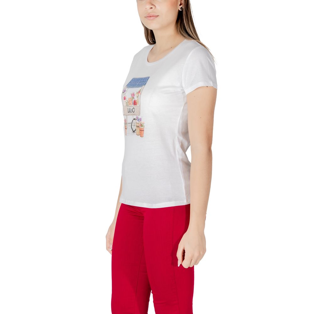LIU JO Bicolor Cotton T-Shirt