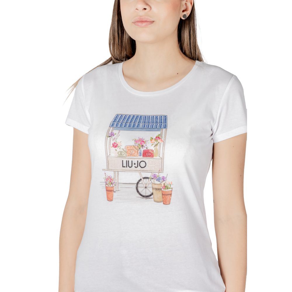 LIU JO Bicolor Cotton T-Shirt