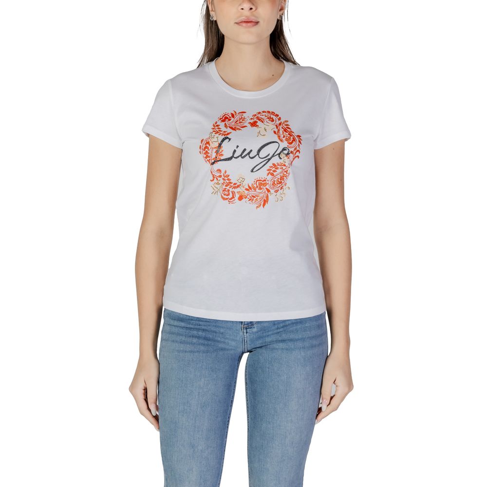 LIU JO White Cotton T-Shirt