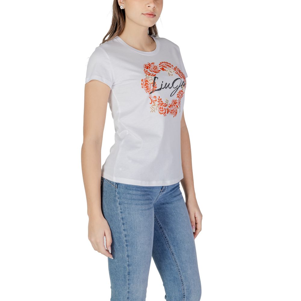 LIU JO White Cotton T-Shirt