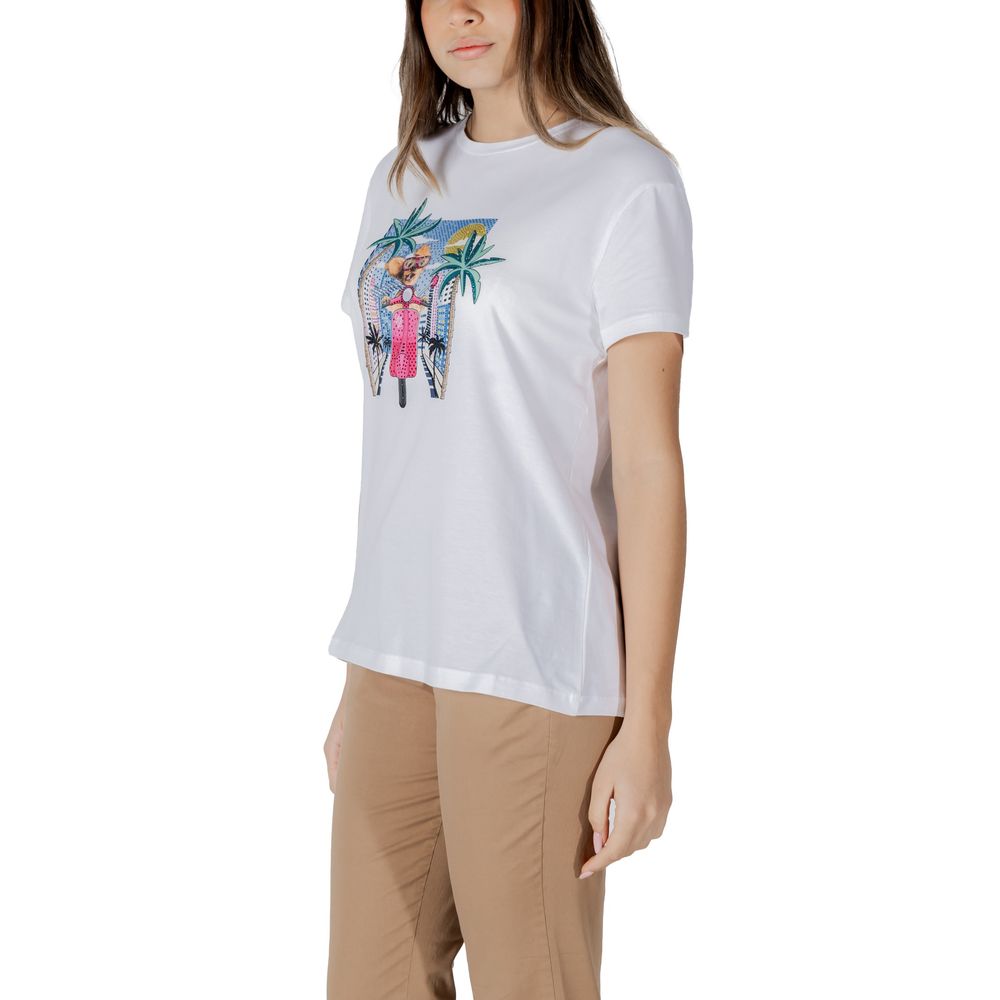LIU JO White Cotton T-Shirt