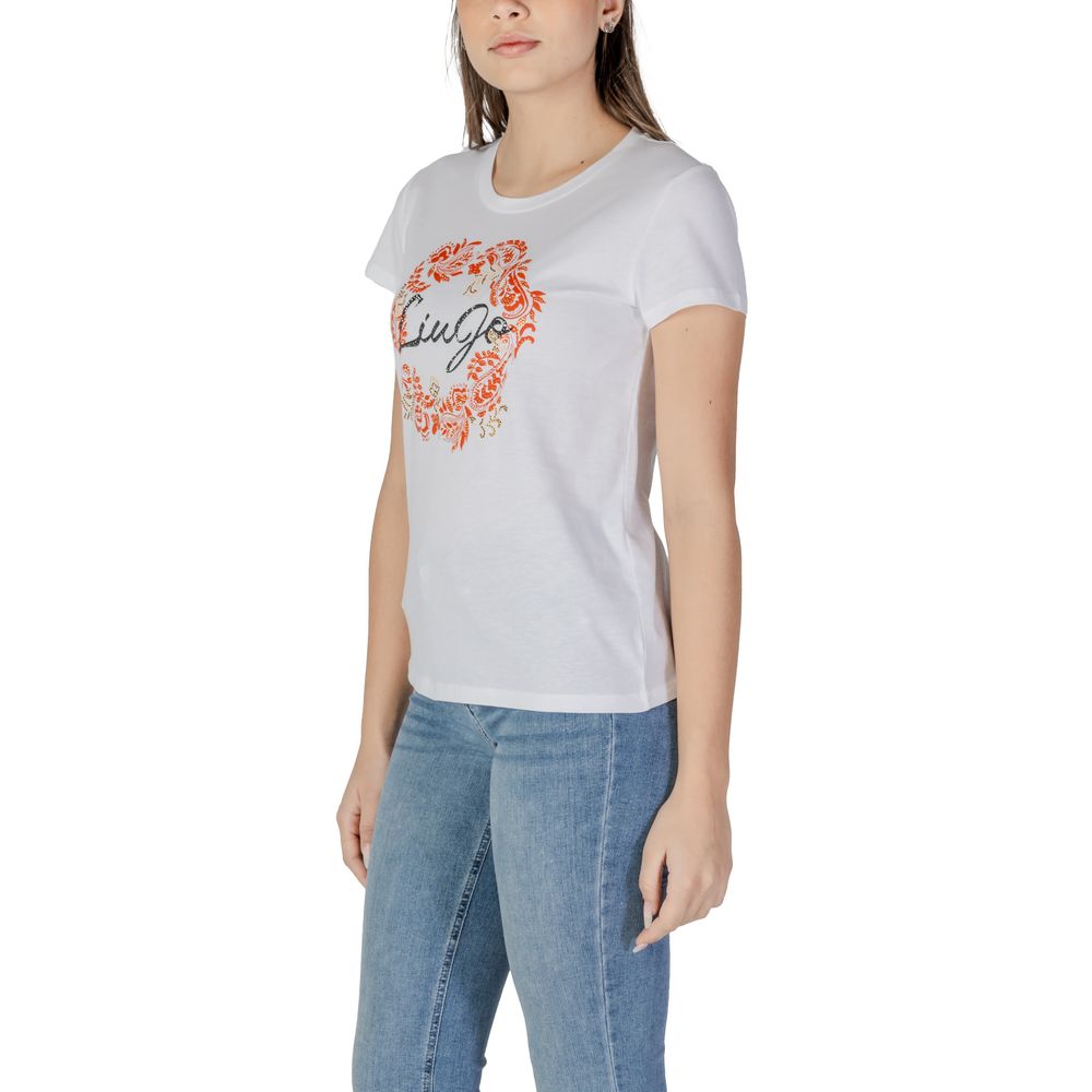LIU JO White Cotton T-Shirt