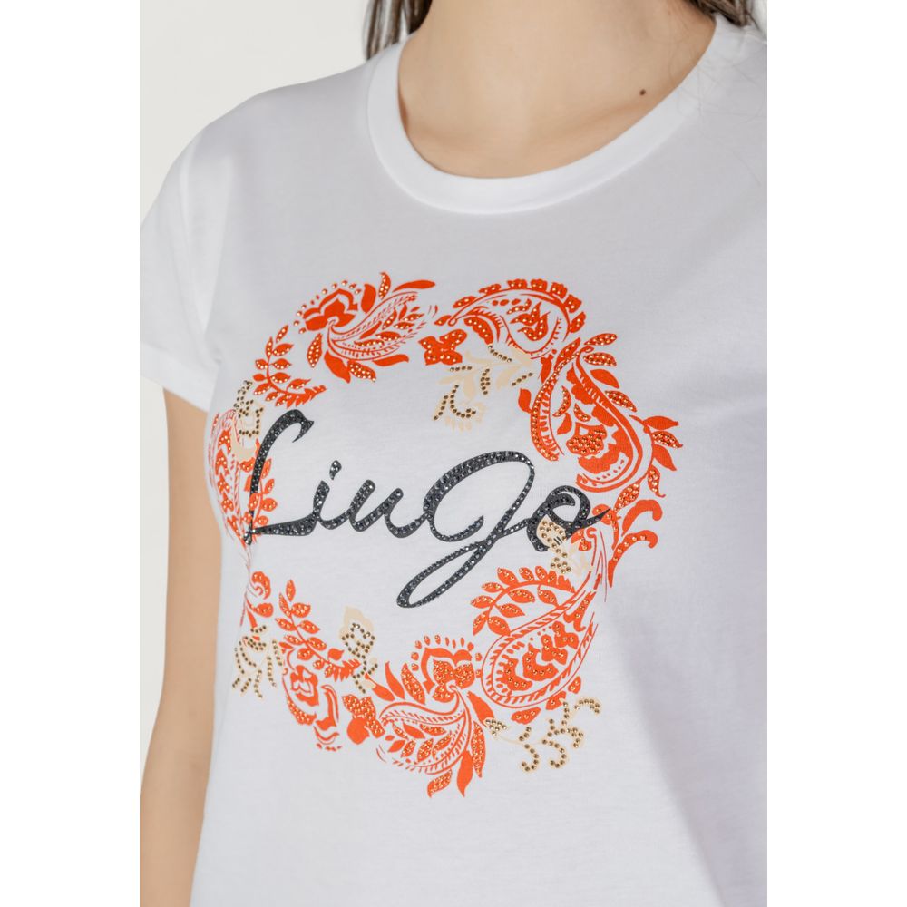 LIU JO White Cotton T-Shirt