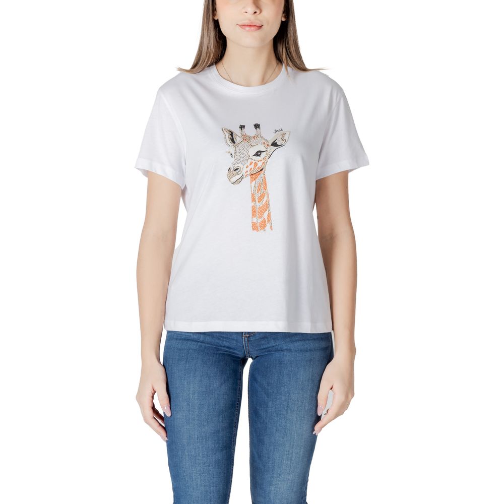 LIU JO White Cotton T-Shirt