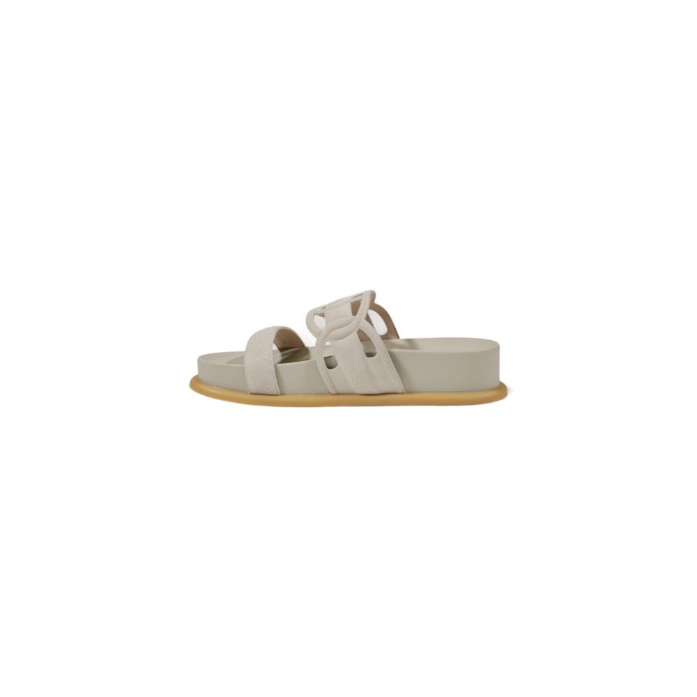 LIU JO Gray Leather Sandal