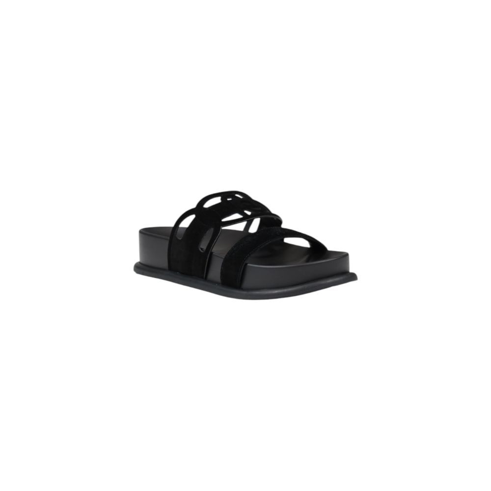 LIU JO Black Leather Sandal