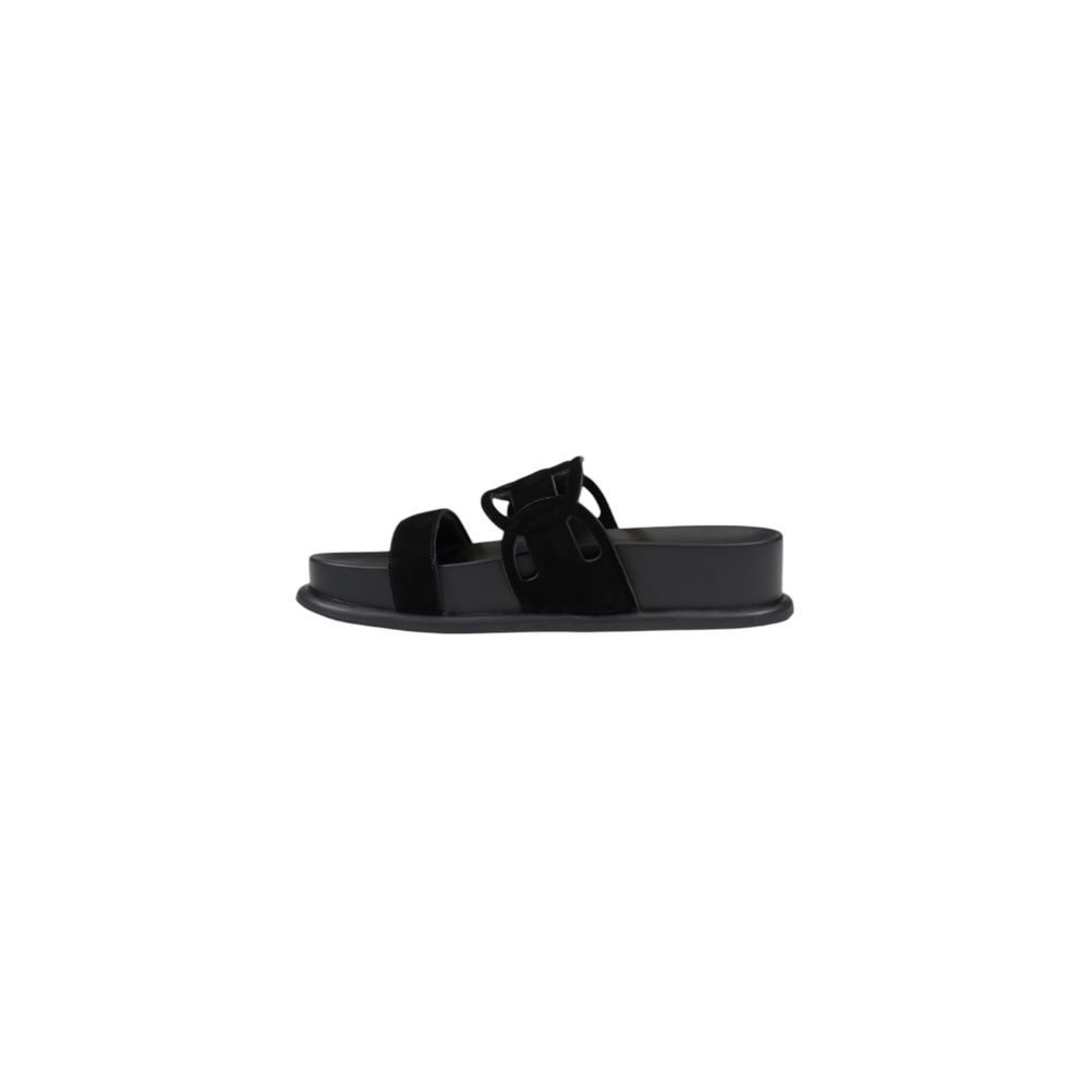 LIU JO Black Leather Sandal