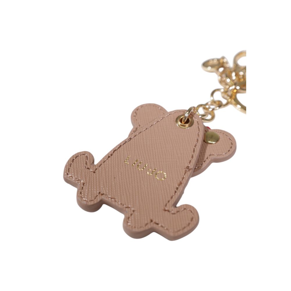 LIU JO Beige Polyethylene Keychain