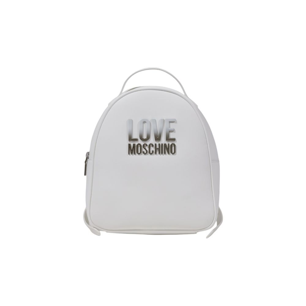 LOVE MOSCHINO White Polyethylene Backpack