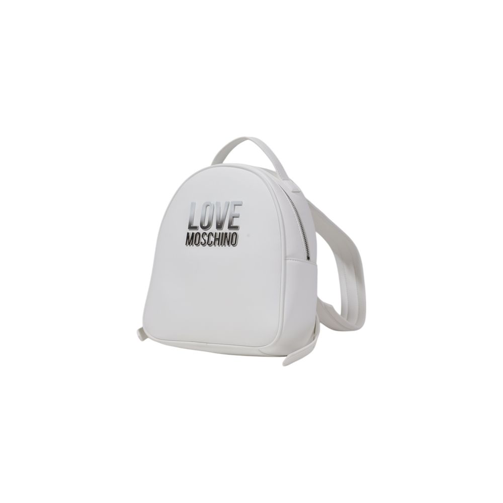 LOVE MOSCHINO White Polyethylene Backpack