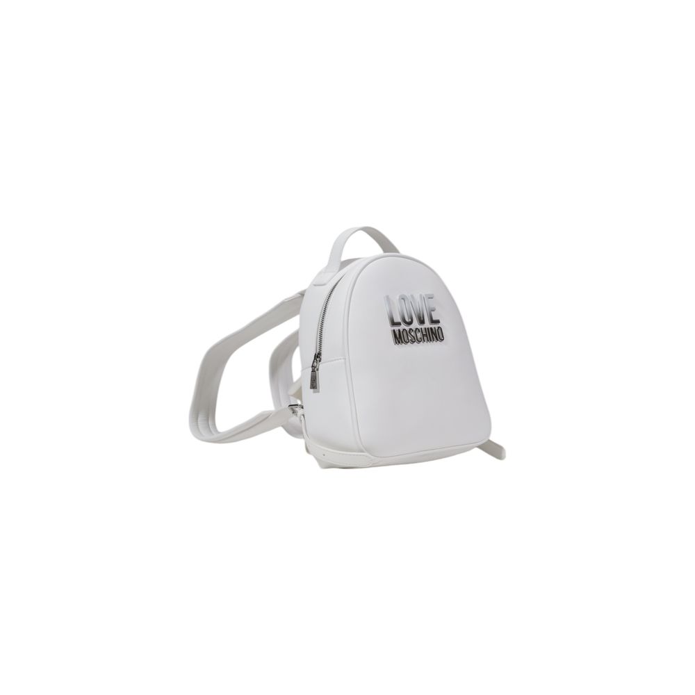 LOVE MOSCHINO White Polyethylene Backpack