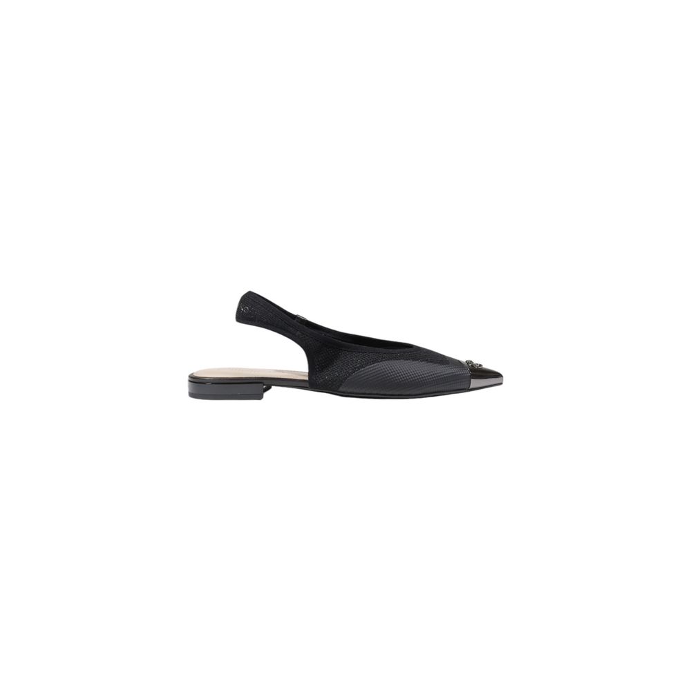 Pinko Black Leather Sandal