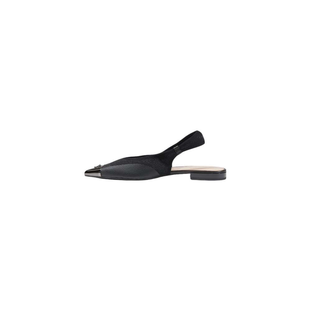 Pinko Black Leather Sandal