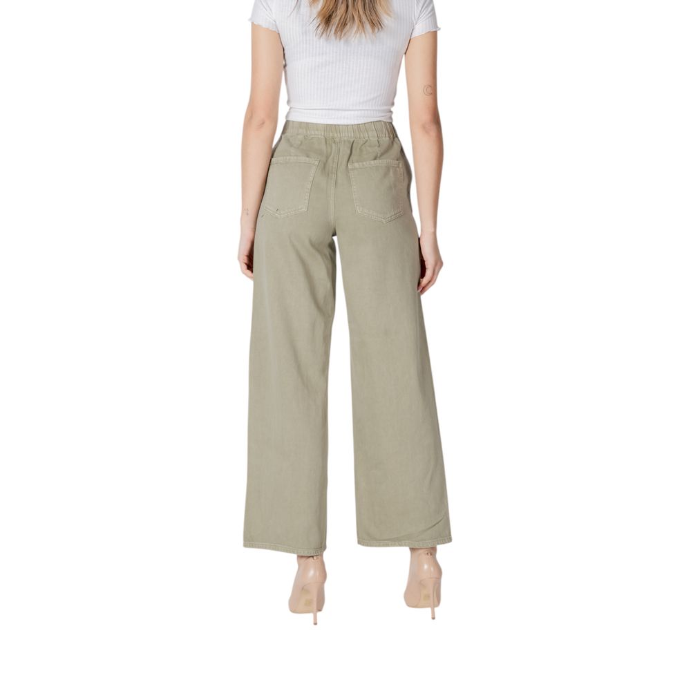 ONLY Green Cotton Pant