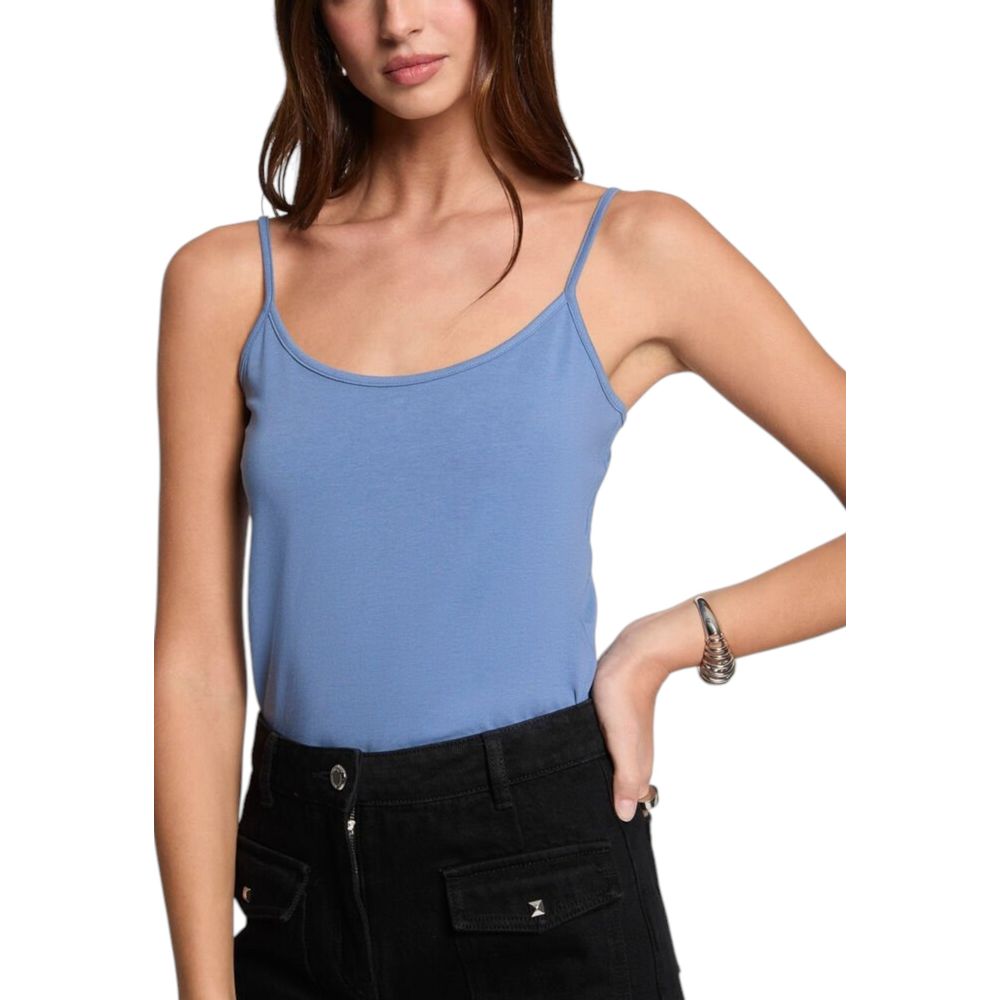 Morgan Lane Blue Cotton Tank Top