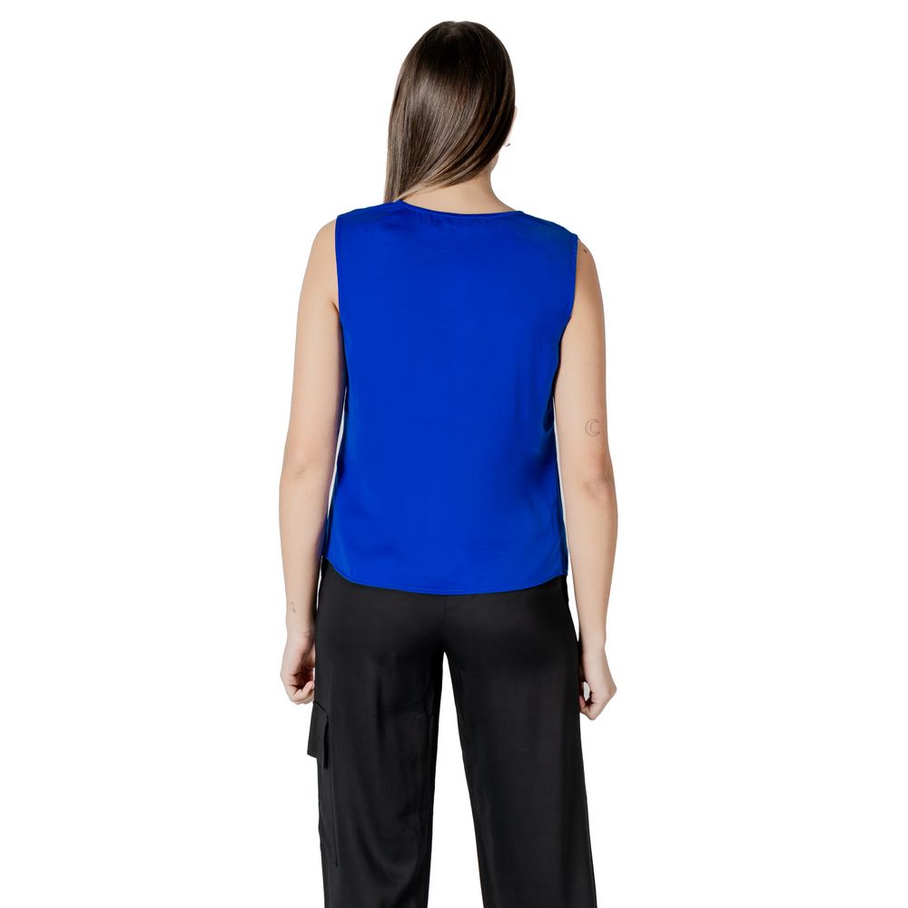 Morgan Lane Blue Polyester Tank Top