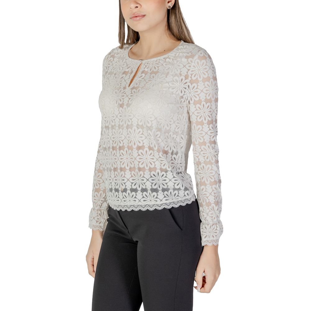 Morgan Lane Cream Polyamide Long Sleeve