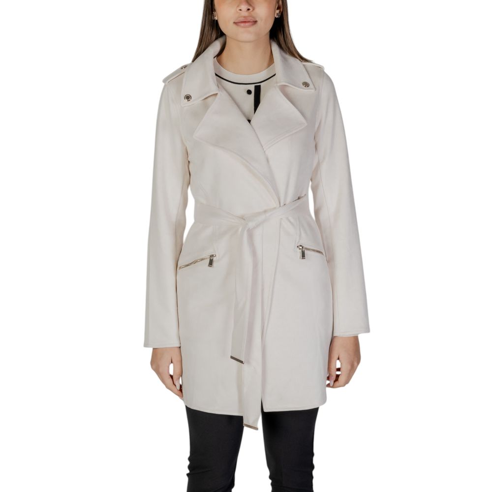 Morgan Lane Cream Polyester Coat