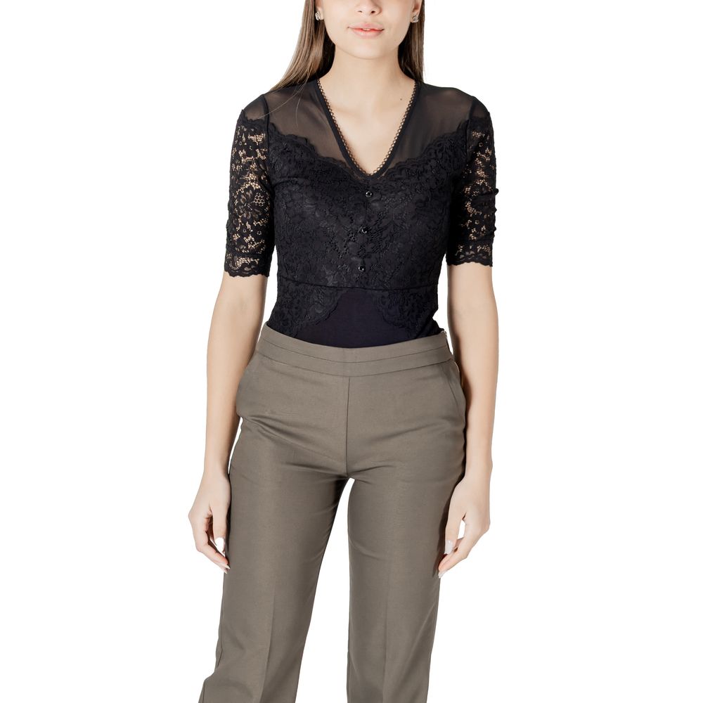 Morgan Lane Black Viscose Bodysuit