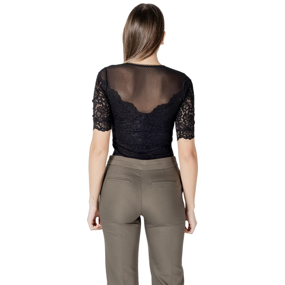 Morgan Lane Black Viscose Bodysuit