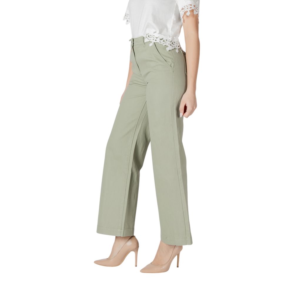 Morgan Lane Green Cotton Relaxed Fit Jean