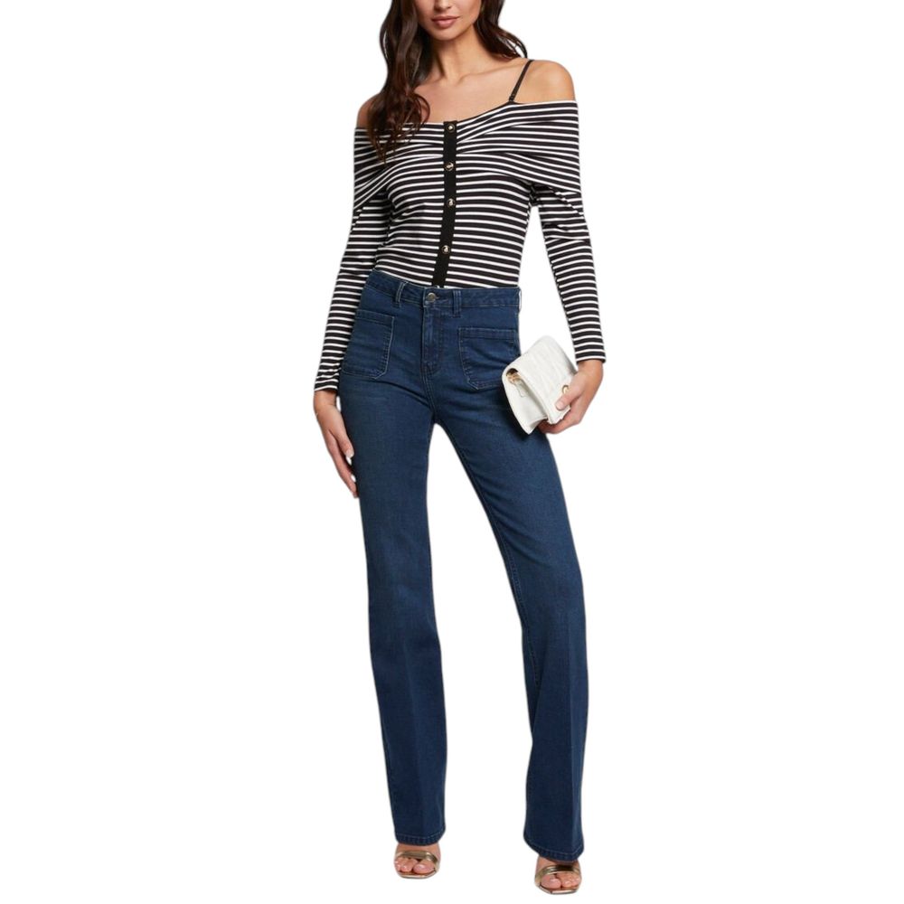 Morgan Lane Black And White Viscose Long Sleeve