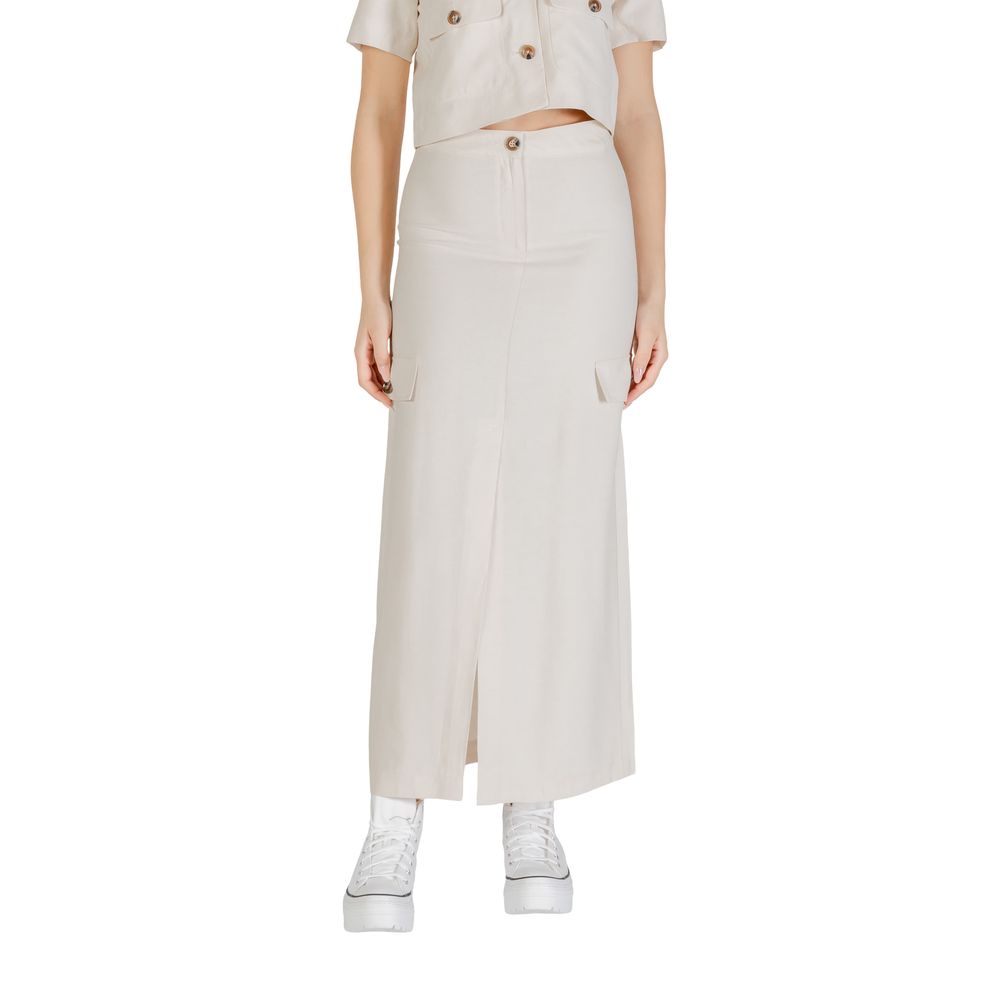 Jacqueline de Yong Bicolor Viscose Skirt