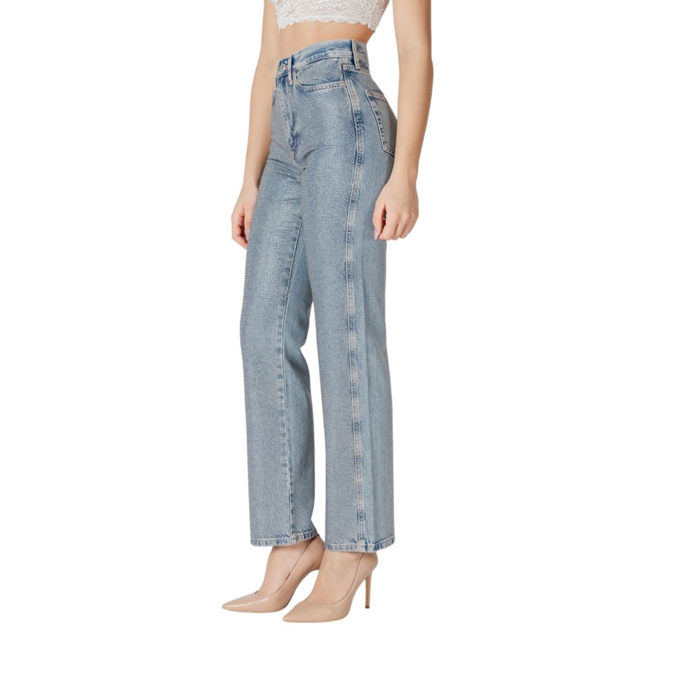 ONLY Blue Cotton Mom Jean
