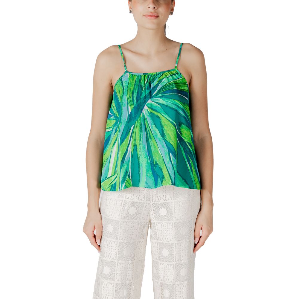 ONLY Green Viscose Tank Top