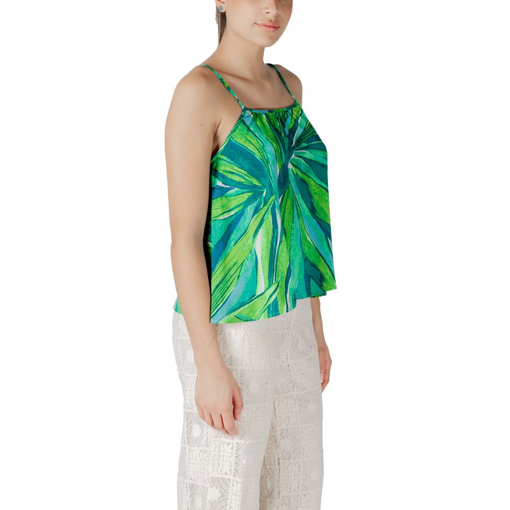ONLY Green Viscose Tank Top