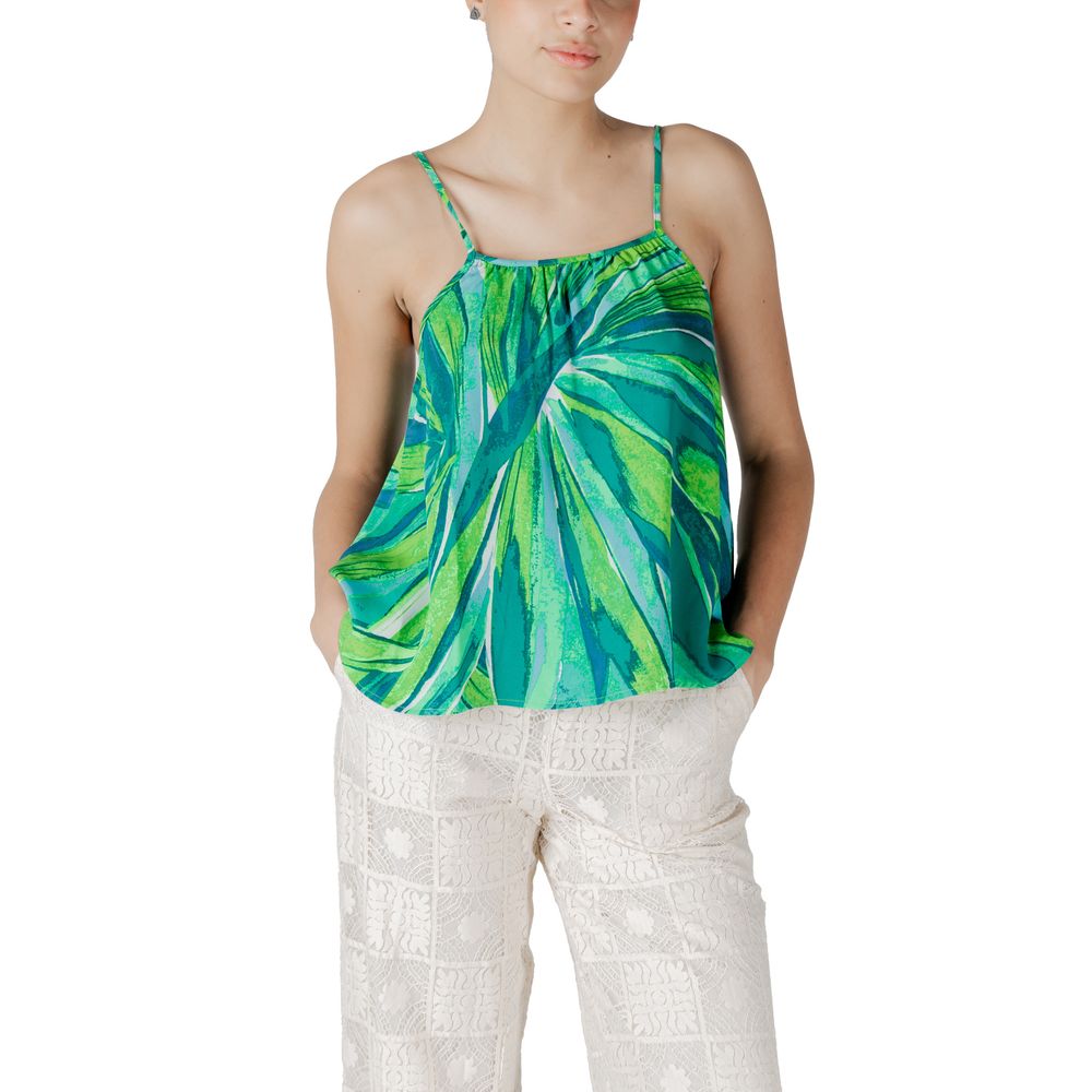 ONLY Green Viscose Tank Top