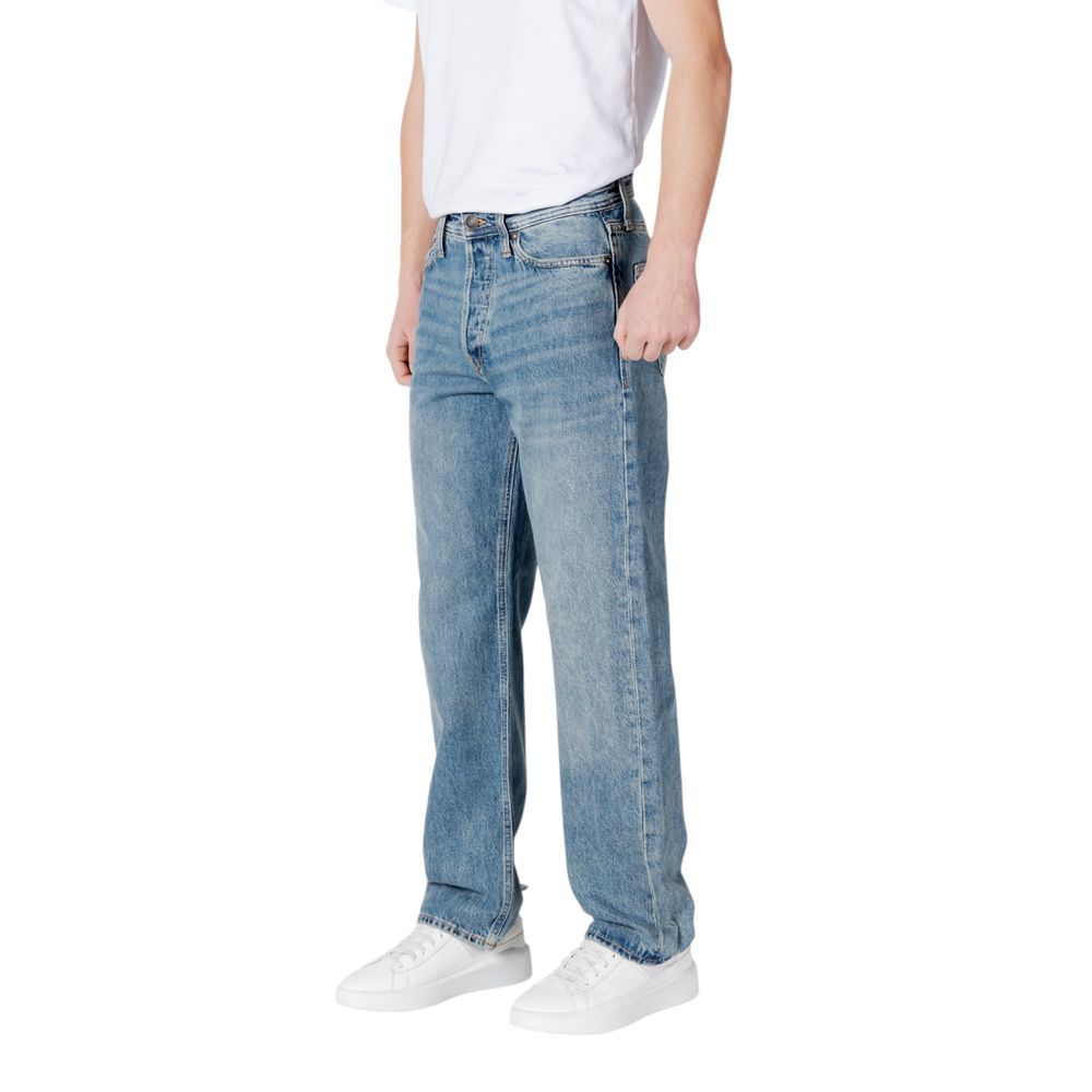 Jack & Jones Blue Cotton Relaxed Fit Jean