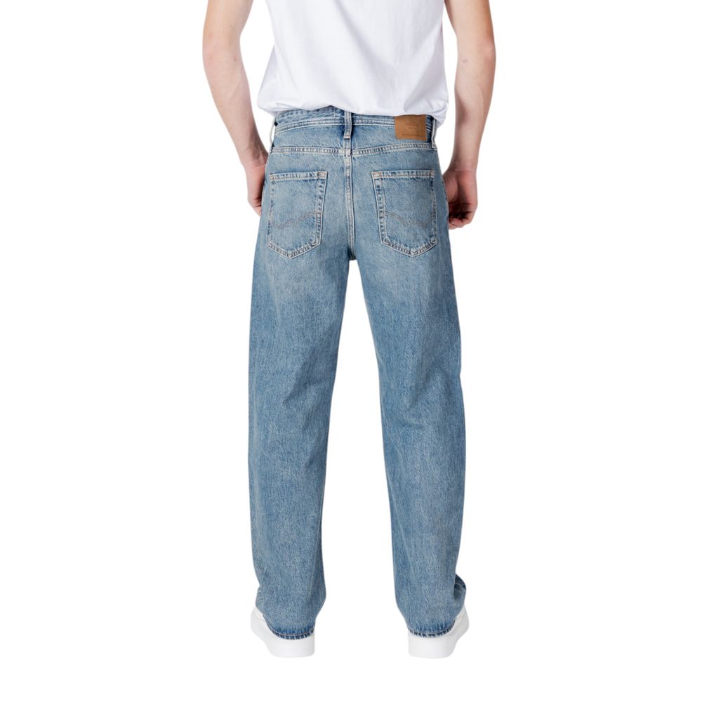 Jack & Jones Blue Cotton Relaxed Fit Jean