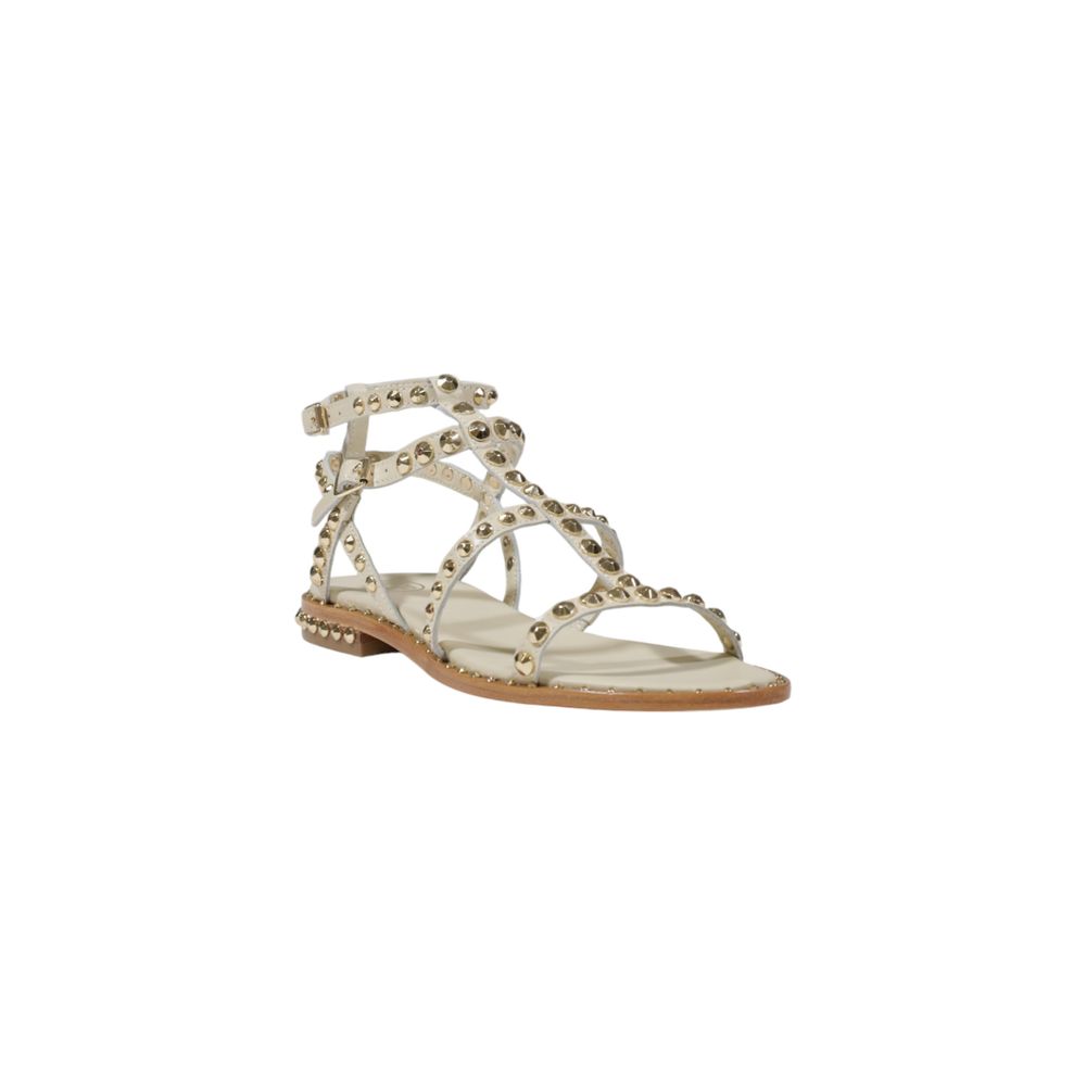 Ash Beige Leather Sandal
