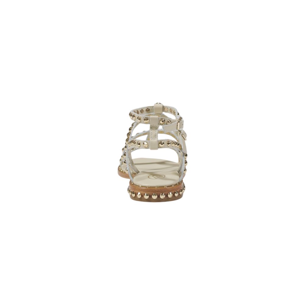 Ash Beige Leather Sandal