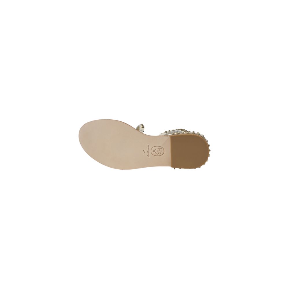 Ash Beige Leather Sandal