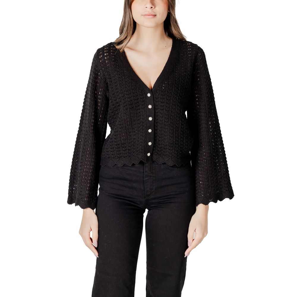 ONLY Black Cotton Cardigan