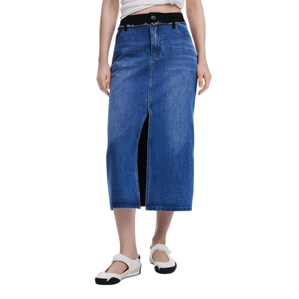 Desigual Blue Polyester Long