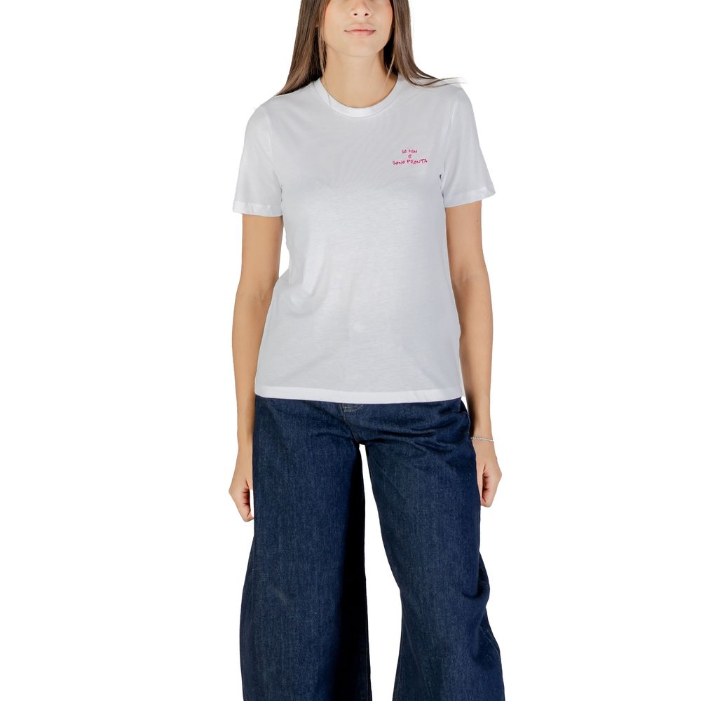 ONLY Pink Cotton T-Shirt