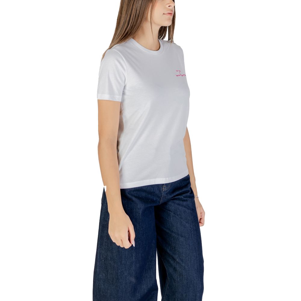ONLY Pink Cotton T-Shirt