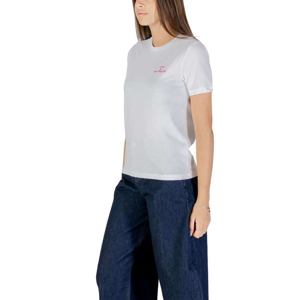 ONLY Pink Cotton T-Shirt