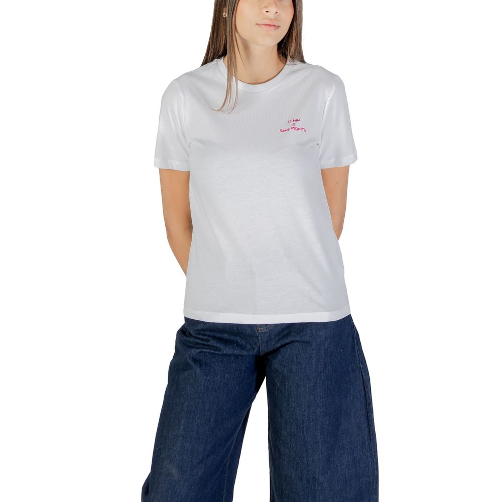 ONLY Pink Cotton T-Shirt